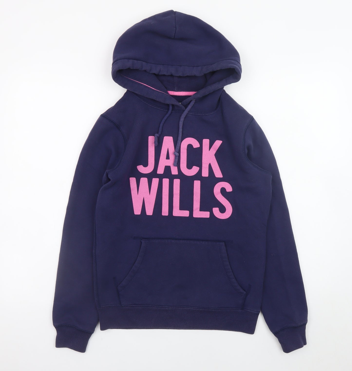 Jack Wills Womens Navy Blue Pullover Hoodie Size 8