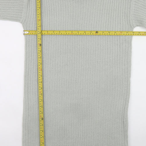 Missguided Women’s Grey Knit Jumper Dress UK 6 Long Sleeve