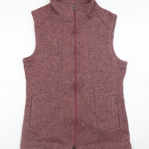 Stillwater Supply Co. Womens Purple Zip Fleece Waistcoat M