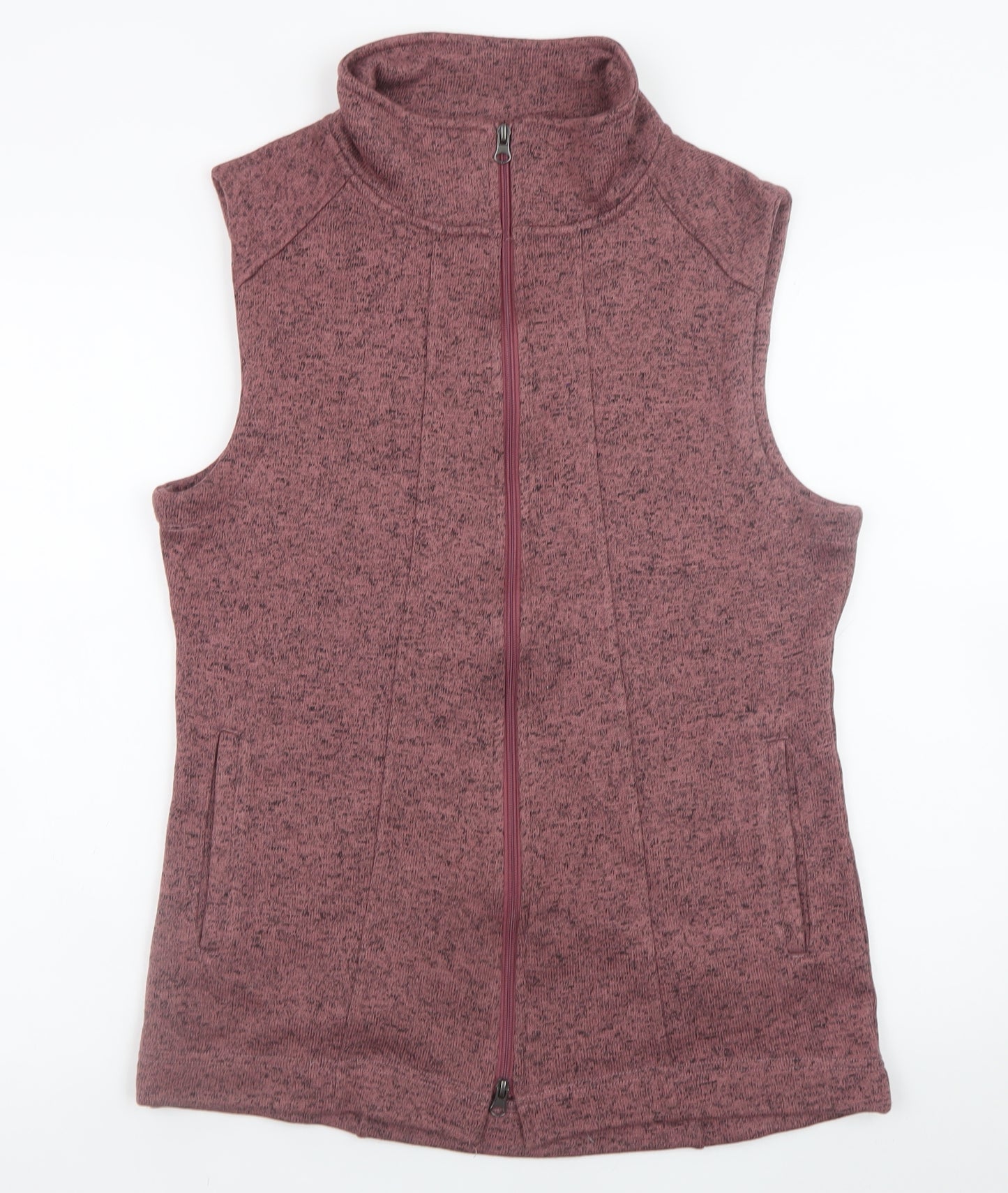 Stillwater Supply Co. Womens Purple Zip Fleece Waistcoat M