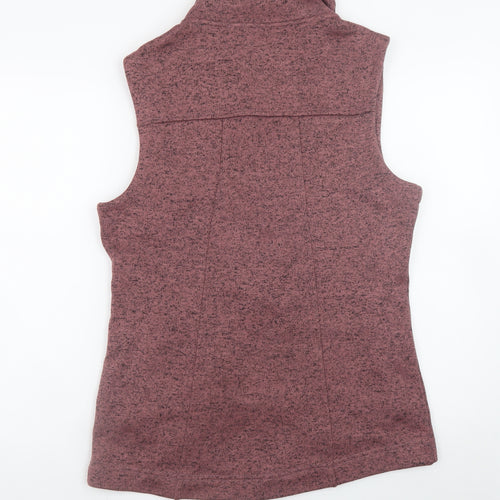 Stillwater Supply Co. Womens Purple Zip Fleece Waistcoat M