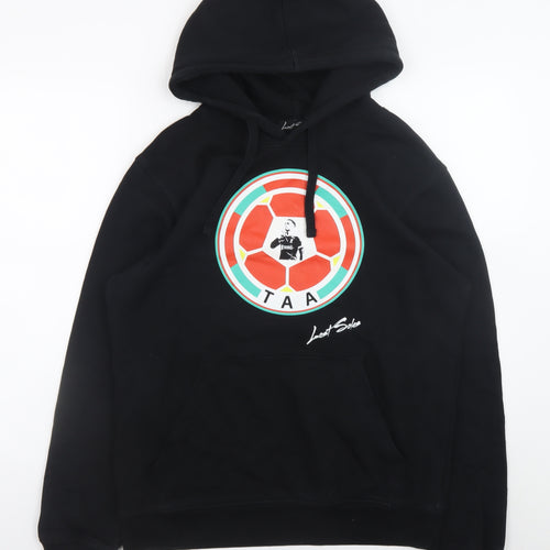 Lost Soles Men's Black Pullover Hoodie L Graphic Football Design