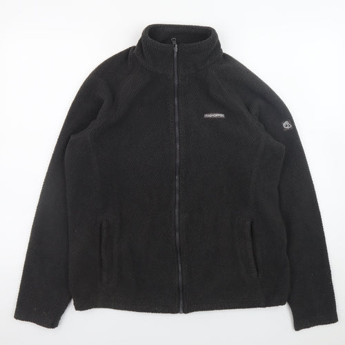 Craghoppers Men's Black Fleece Full Zip Outdoor Jacket Size S