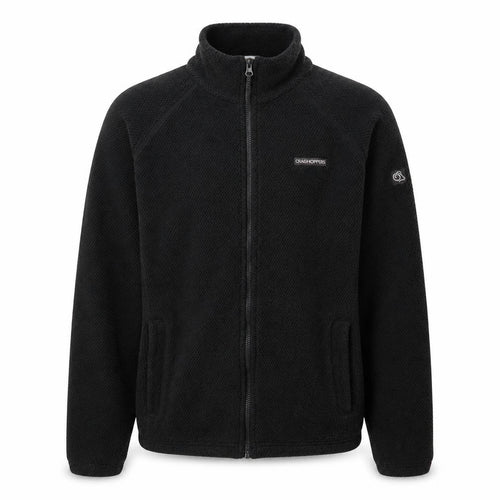 Craghoppers Men's Black Fleece Full Zip Outdoor Jacket Size S