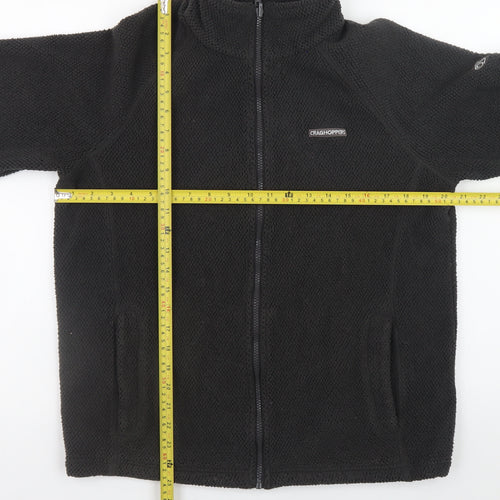 Craghoppers Men's Black Fleece Full Zip Outdoor Jacket Size S