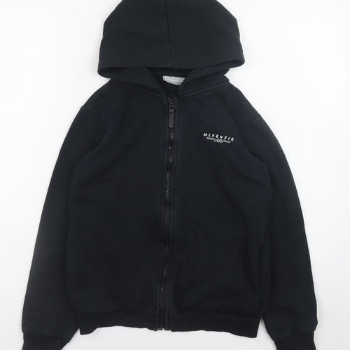 McKenzie Boys Black Full Zip Hoodie 12-13 Years Fleece Sweatshirt