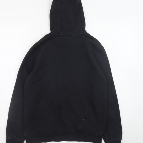 Adidas Boys Black Pullover Hoodie 13-14 Years Fleece Hooded Sweatshirt