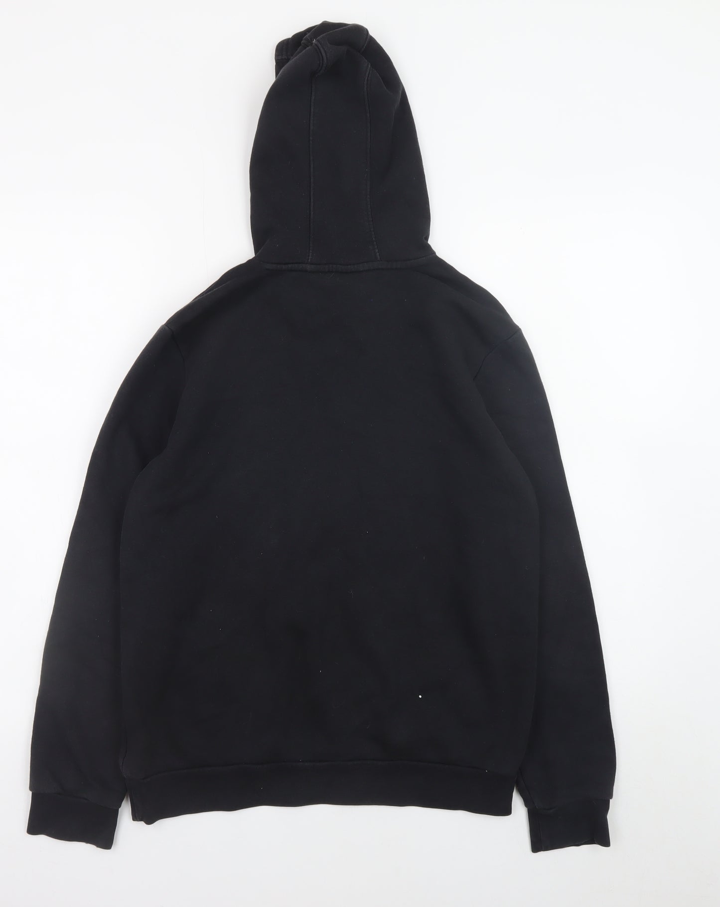 Adidas Boys Black Pullover Hoodie 13-14 Years Fleece Hooded Sweatshirt