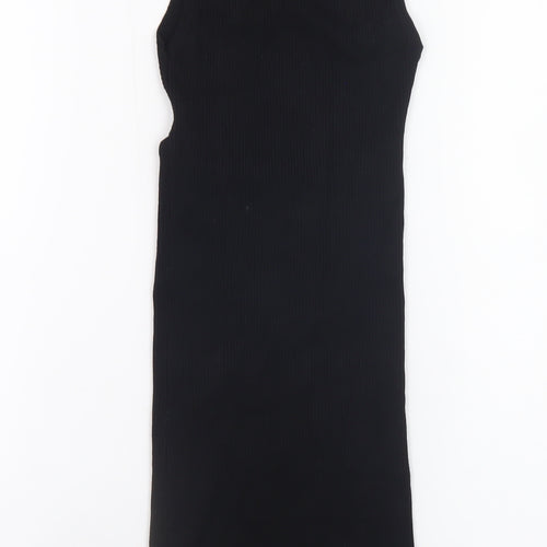 MNG Women’s Black Sleeveless Bodycon Midi Dress XS