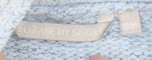 Elizabeth Scott Women’s Blue Cable-Knit Full Zip Jumper S