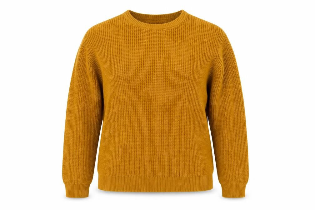 Front view of Cedarwood State Women’s Brown Chunky-Knit jumper M