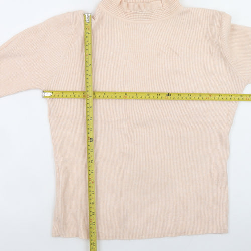 Atmosphere Women Beige Roll Neck Long Sleeve Pullover Jumper Size 20