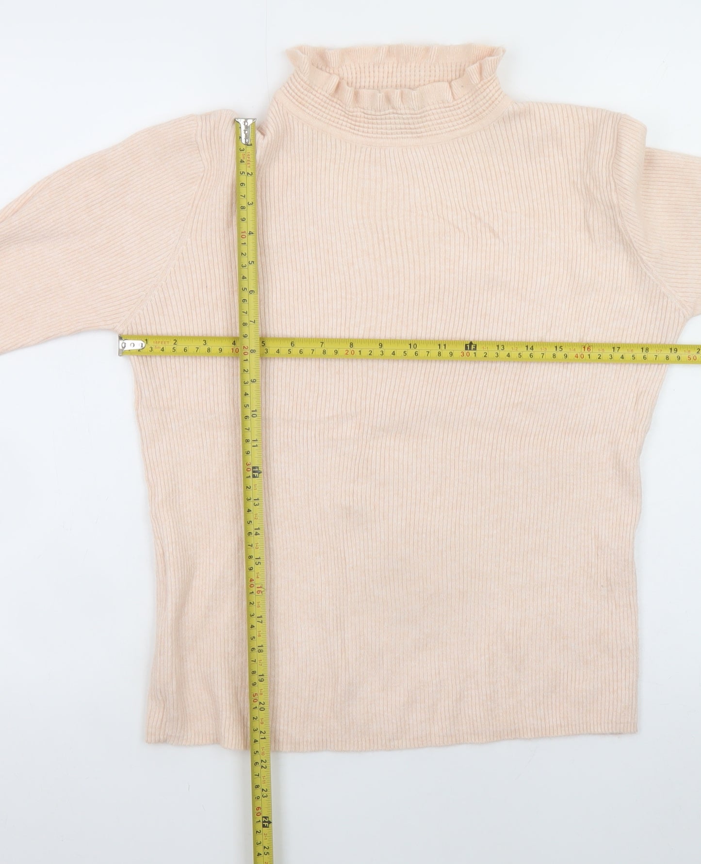 Atmosphere Women Beige Roll Neck Long Sleeve Pullover Jumper Size 20