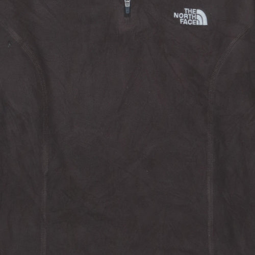 The North Face Women’s Brown Half Zip Fleece Sweatshirt Size M
