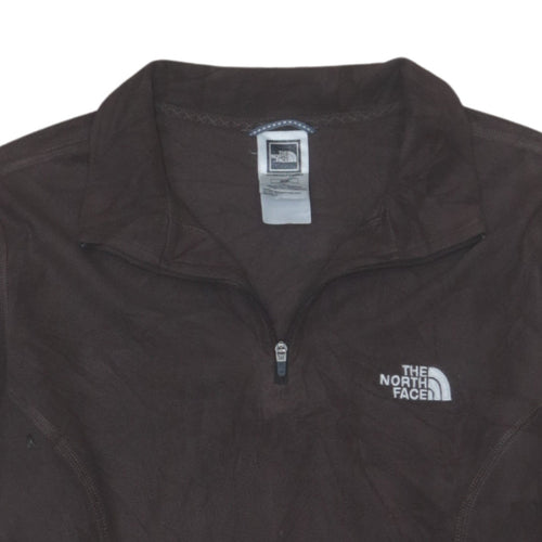 The North Face Women’s Brown Half Zip Fleece Sweatshirt Size M