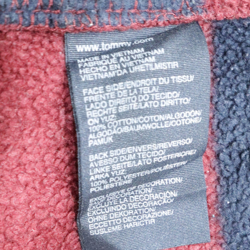 Tommy Hilfiger Men's Red Full Zip Cotton Sweatshirt L