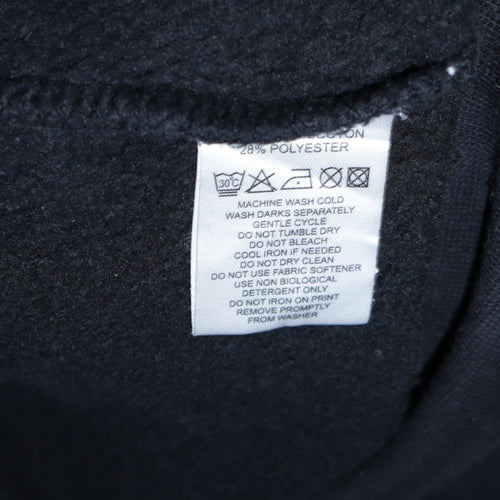 Calvin Klein Men’s Black Pullover Hoodie L Logo Fleece Sweatshirt