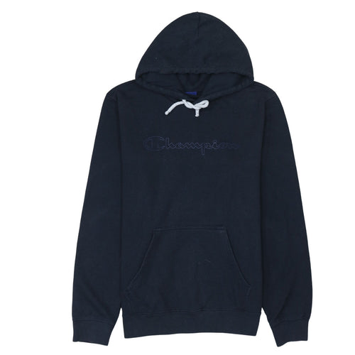 Champion Men's Blue Pullover Hoodie Medium Regular Fit