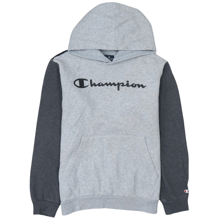 Champion Boys Grey Pullover Hoodie XL 13-14 Years Logo Fleece Sweatshirt