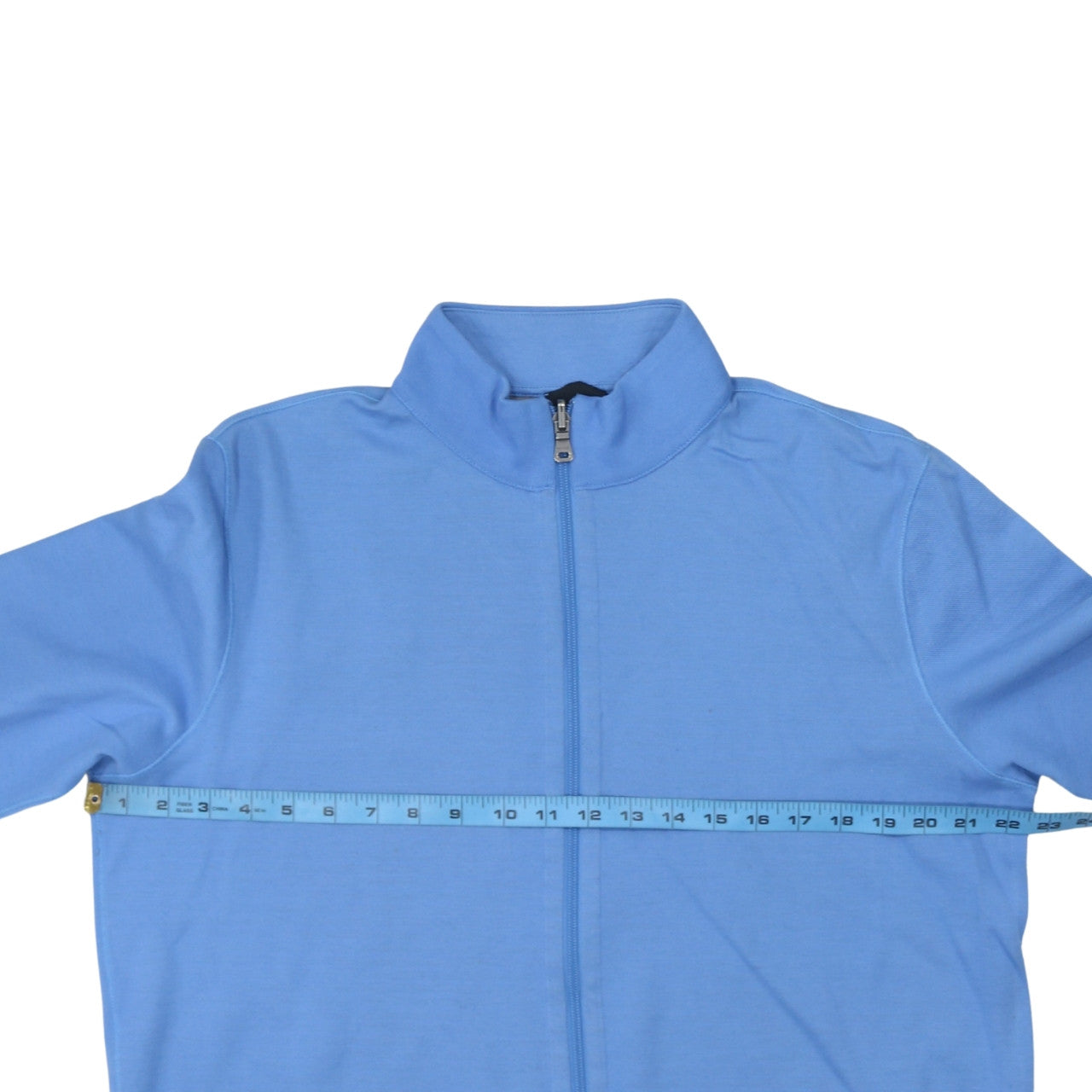 Hugo Boss Men's Blue XL Track Jacket Regular Fit Full Zip Cotton