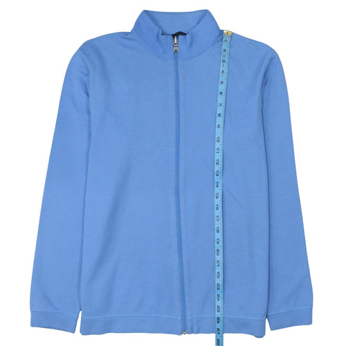 Hugo Boss Men's Blue XL Track Jacket Regular Fit Full Zip Cotton