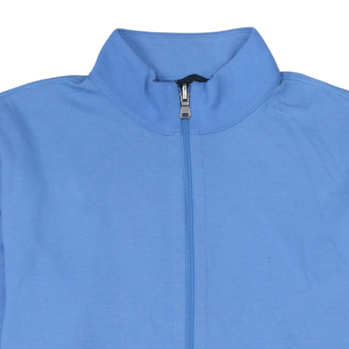 Hugo Boss Men's Blue XL Track Jacket Regular Fit Full Zip Cotton