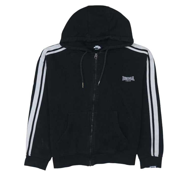 Lonsdale London Womens Black Full Zip Hoodie Size 10