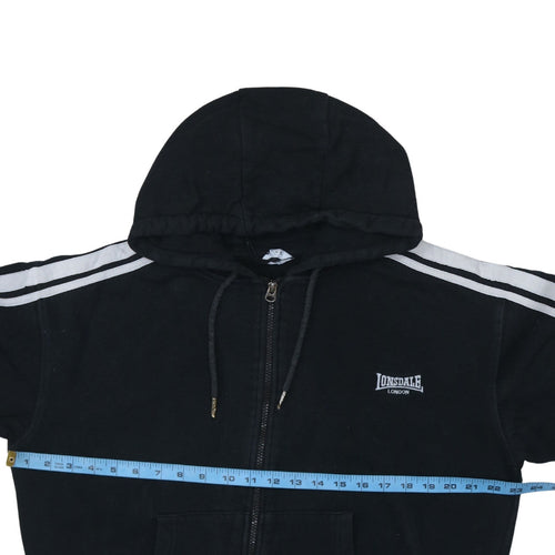 Lonsdale London Womens Black Full Zip Hoodie Size 10
