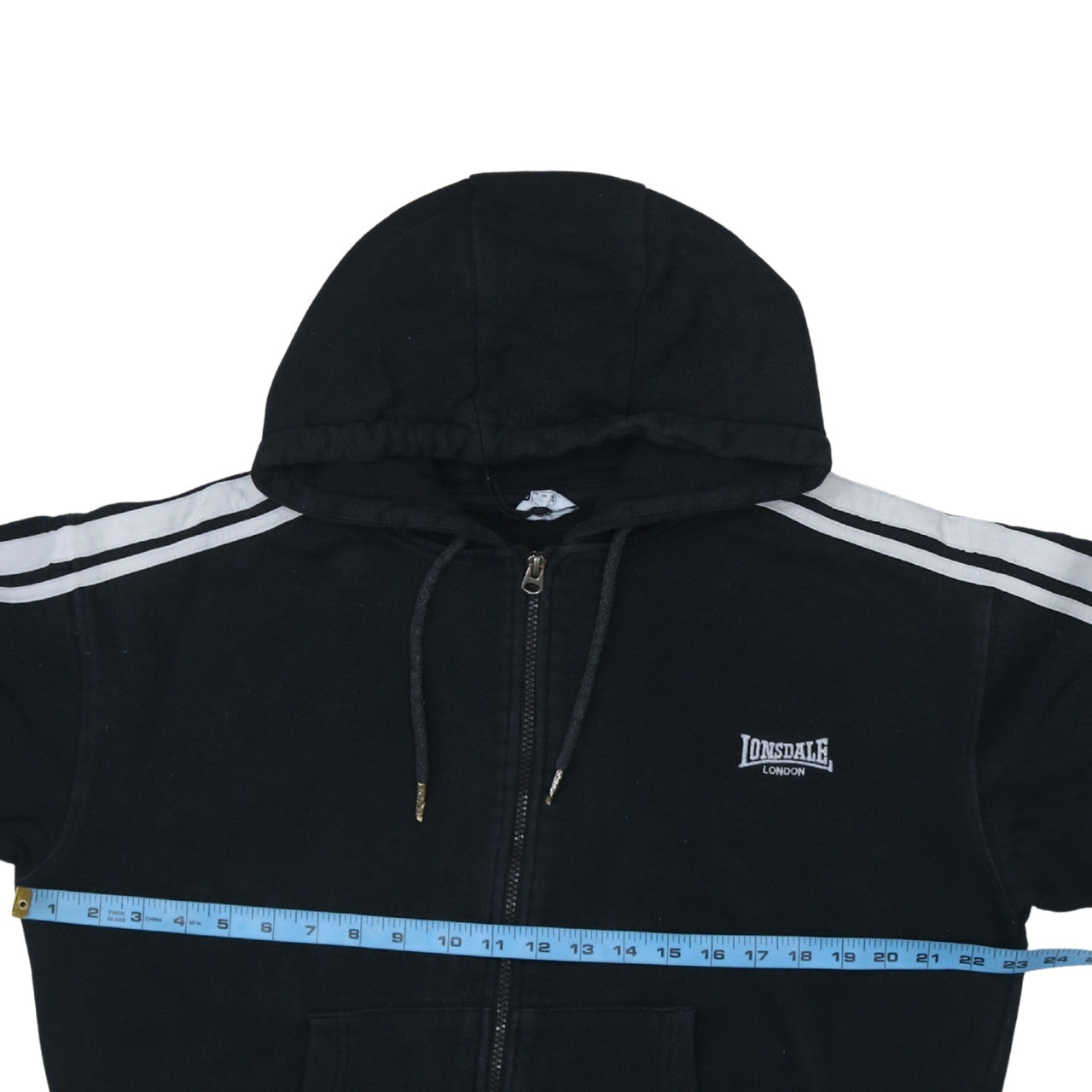 Lonsdale London Womens Black Full Zip Hoodie Size 10