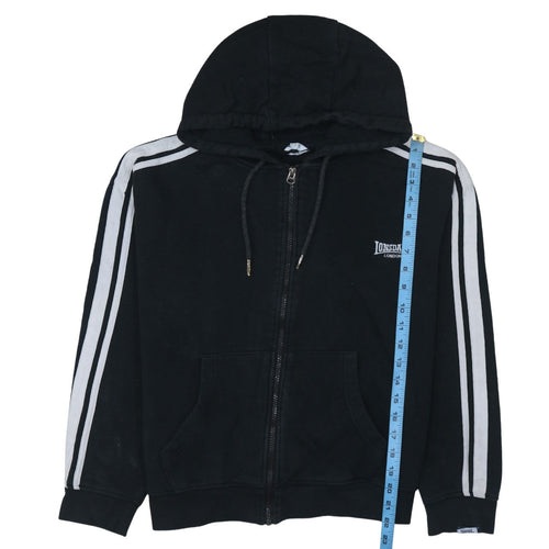 Lonsdale London Womens Black Full Zip Hoodie Size 10