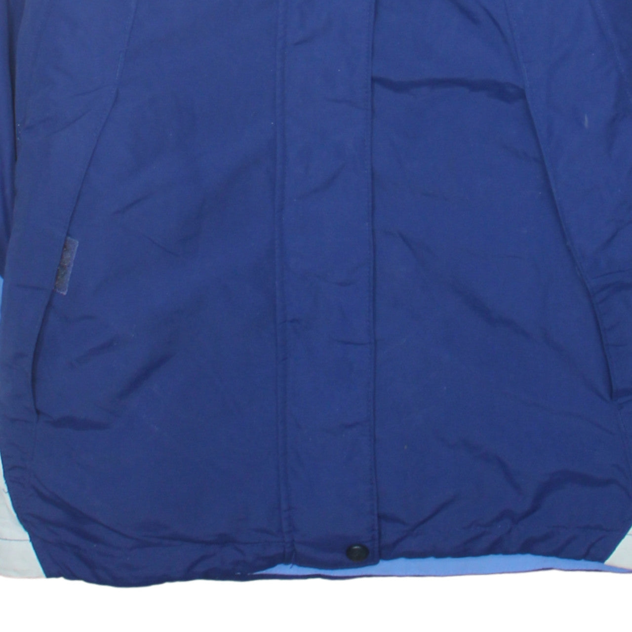 Columbia Women's Blue Ski Jacket L Hooded Waterproof Winter Coat