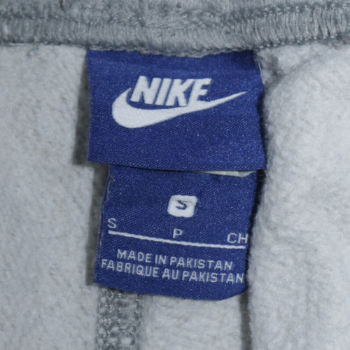 Nike Womens Grey Small Jogger Trousers Cotton Blend