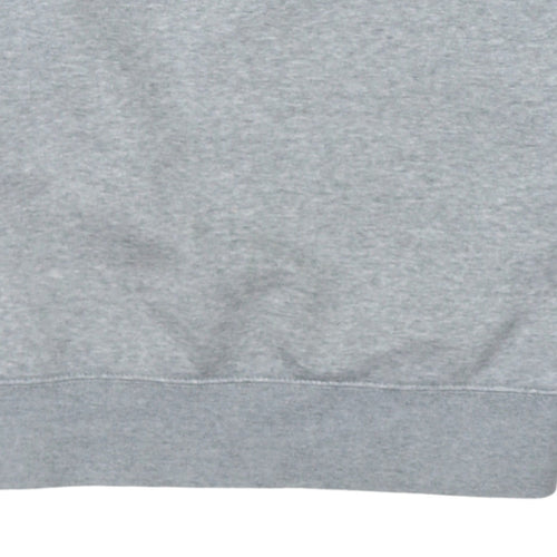 Nike Men's Grey Small Crew Neck Pullover Fleece Sweatshirt