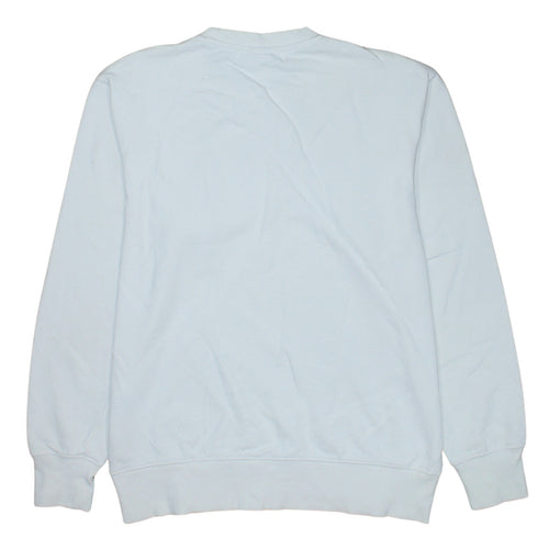 H&M L.O.G.G Women White New York Sweatshirt S Crew Neck Cotton Blend