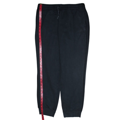 Adidas Men Black XL Jogger Sweatpants Cotton Fleece Trousers