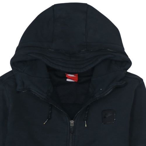 Nike Men's Black Full Zip Hoodie Size M Cotton Blend Sweatshirt