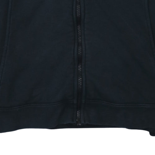 Nike Men's Black Full Zip Hoodie Size M Cotton Blend Sweatshirt