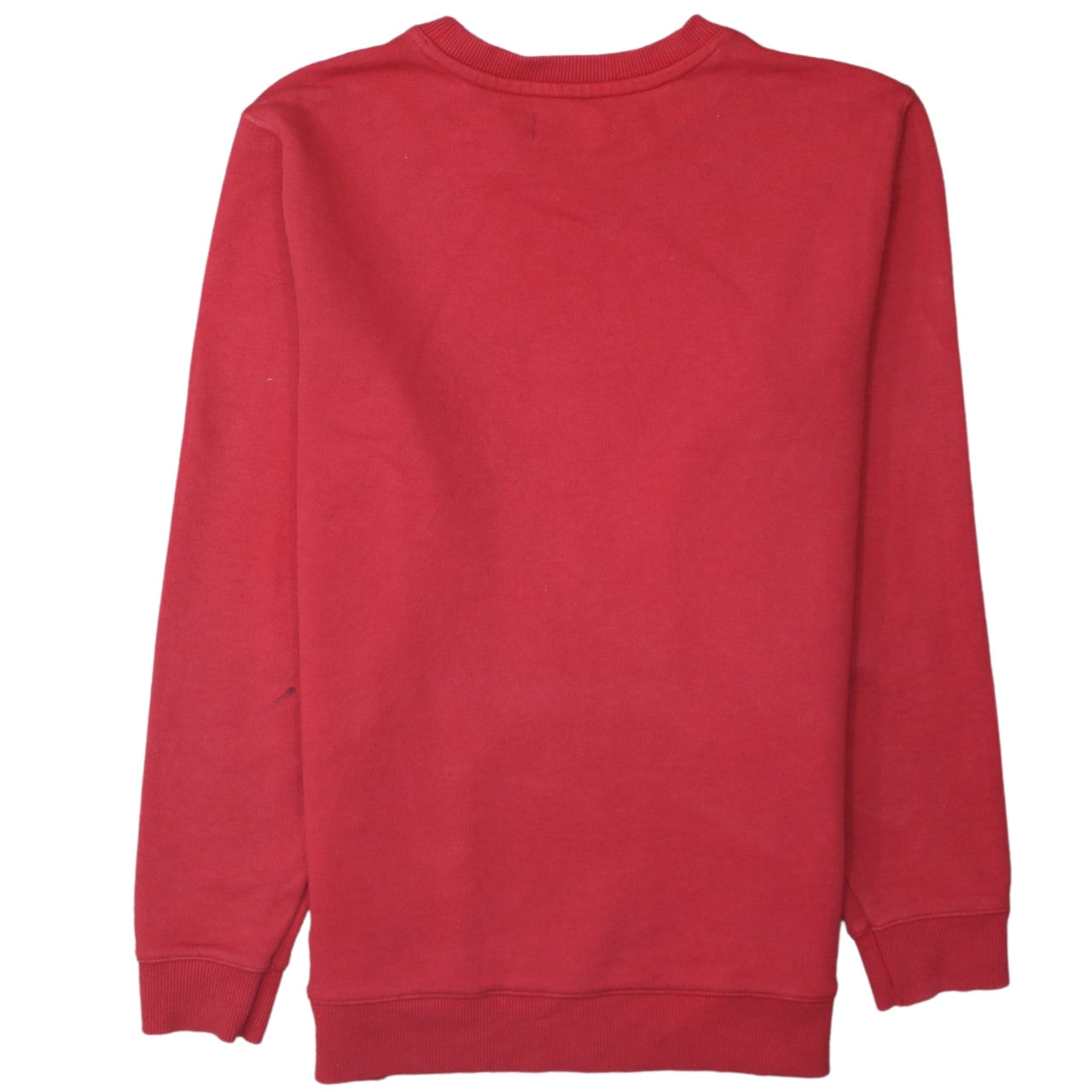 Calvin Klein Men's Red Regular Fit Crew Neck Logo Sweatshirt Size S