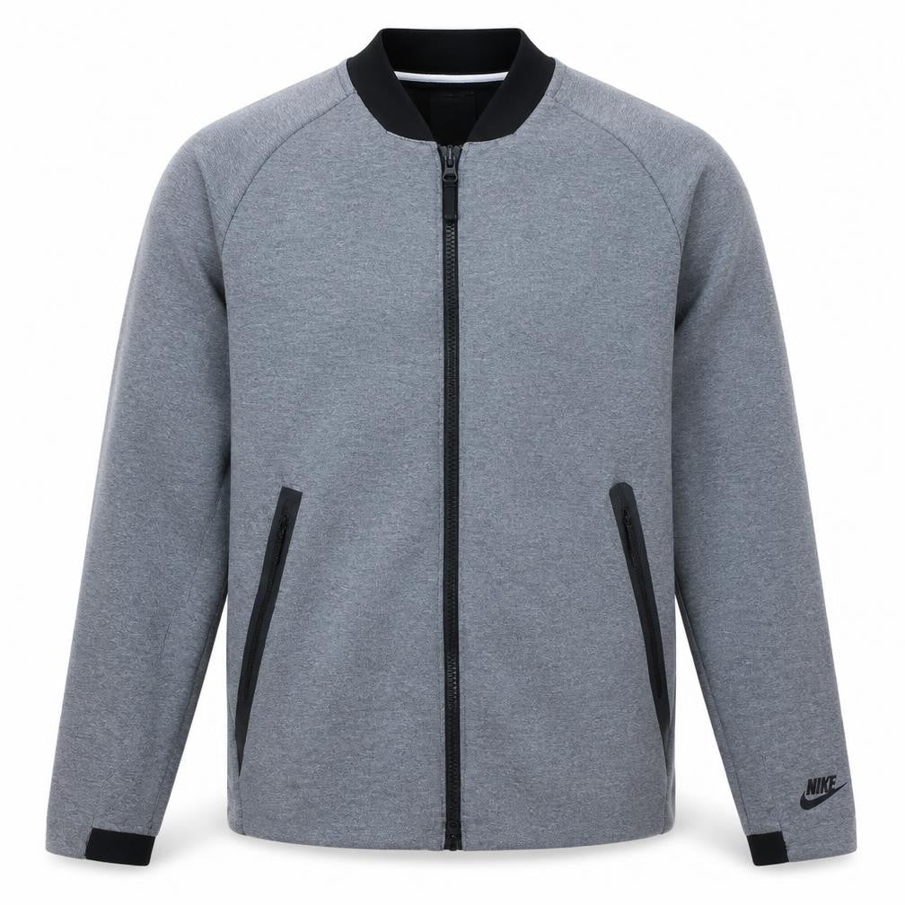 Nike Men's Grey XL Track Jacket Lightweight Zip-Up Sportswear