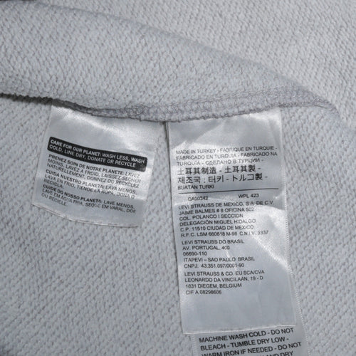 Levi's Men's Grey Crew Neck Pullover Sweatshirt M Logo Print