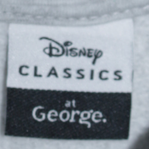 Disney Classics at George Girls Grey Stitch Hoodie 11-12 Years Pullover
