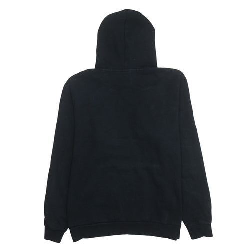Puma Womens Black Large Pullover Hoodie with Logo Detail