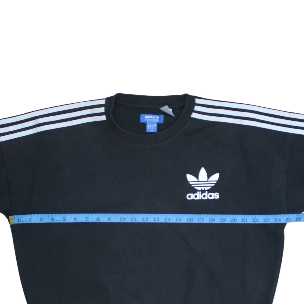 Adidas Men's Black Crew Neck Sweatshirt Size M Pullover Logo