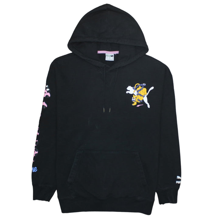 Puma x Tom and Jerry Black Graphic Pullover Hoodie Medium Womens