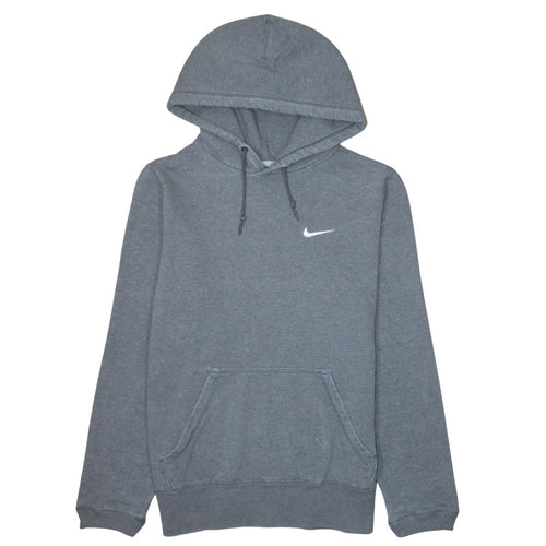 Nike Men's Grey Pullover Hoodie S Regular Fit Fleece Sportswear