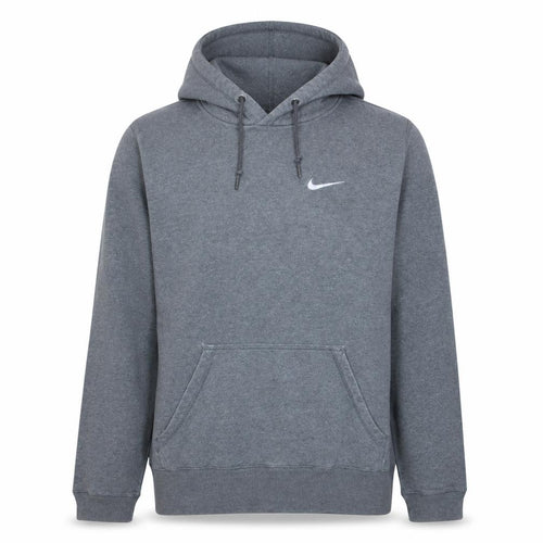 Nike Men's Grey Pullover Hoodie S Regular Fit Fleece Sportswear