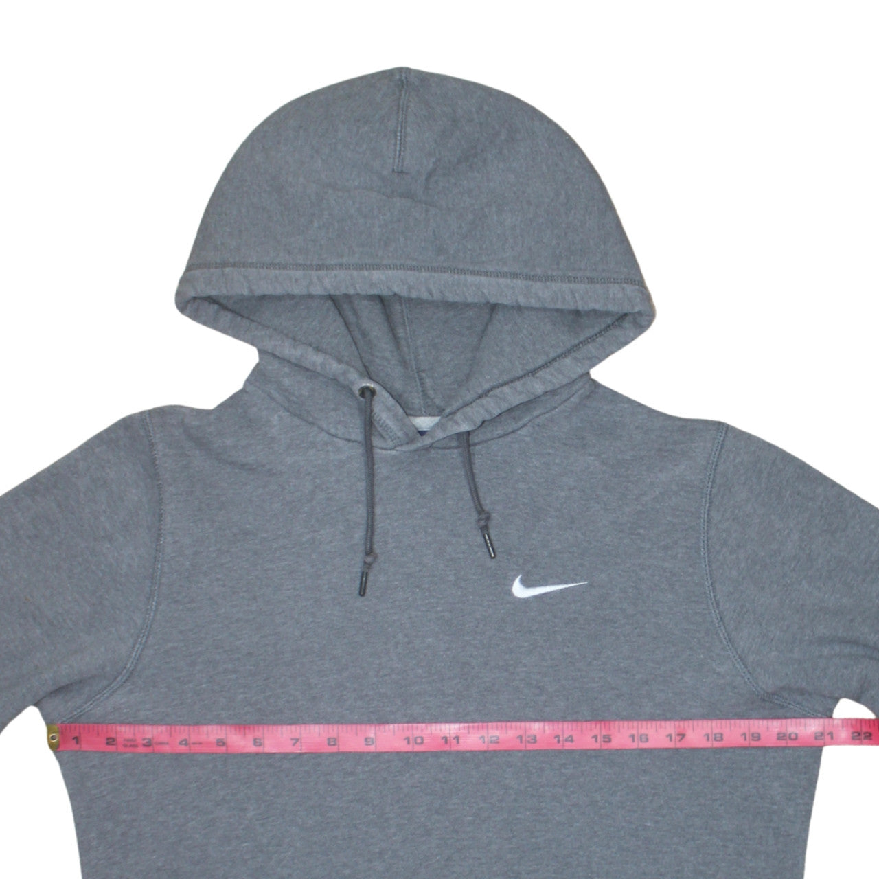 Nike Men's Grey Pullover Hoodie S Regular Fit Fleece Sportswear