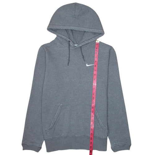 Nike Men's Grey Pullover Hoodie S Regular Fit Fleece Sportswear