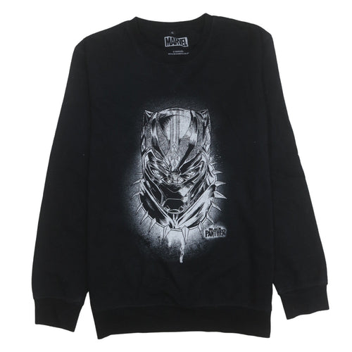 Marvel Men's Black Panther Black XL Graphic Long Sleeve T-Shirt