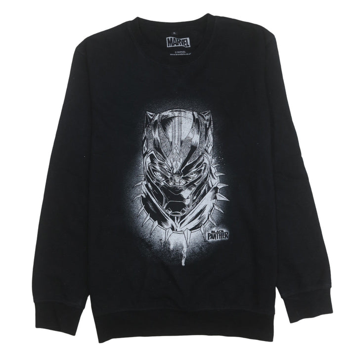 Marvel Men's Black Panther Black XL Graphic Long Sleeve T-Shirt